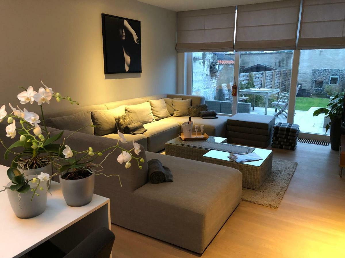 Home Bruges Cosy Comfort Modern Couple Privacy Walking Distance City Center Kitchen Terrace Garden エクステリア 写真
